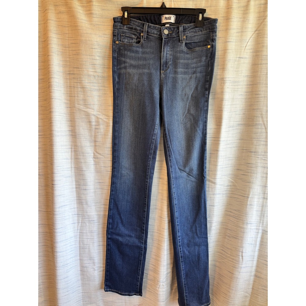 PAIGE Hoxton Straight Leg Jeans High Rise Dark Wash Size 29